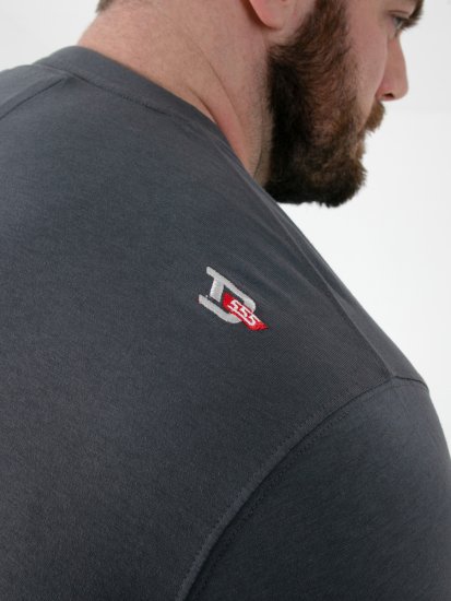D555 Craig Gorilla Biker T-shirt Con Stampa Grigio Scuro - Magliette - Magliette Uomo Taglie Forti