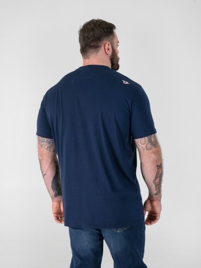 D555 Linton Tropical Skull T-shirt Con Stampa Blu Navy - Magliette - Magliette Uomo Taglie Forti