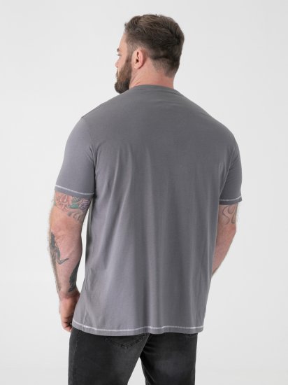 D555 Jasper Official Gas Monkey T-shirt Con Stampa Grigio - Magliette - Magliette Uomo Taglie Forti