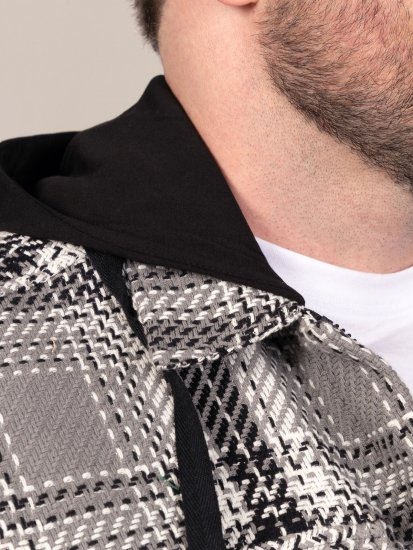 D555 Hayes Camicia giacca Grigio - Camicie - Camicie Taglie Forti Uomo