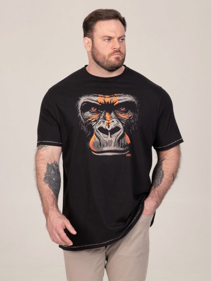 D555 Perkins T-shirt stampata Nero - Magliette - Magliette Uomo Taglie Forti