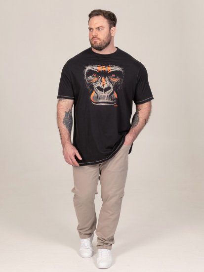 D555 Perkins T-shirt stampata Nero - Magliette - Magliette Uomo Taglie Forti