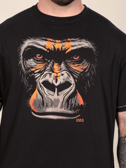 D555 Perkins T-shirt stampata Nero - Magliette - Magliette Uomo Taglie Forti