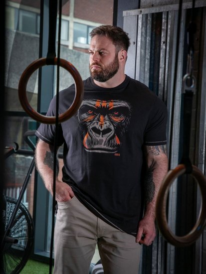 D555 Perkins T-shirt stampata Nero - Magliette - Magliette Uomo Taglie Forti