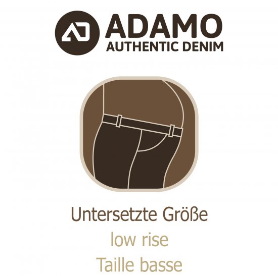 Adamo 5-Pocket Low Rise Jeans Medium Blue - Jeans & pantaloni - Jeans & Pantaloni Uomo Taglie Forti