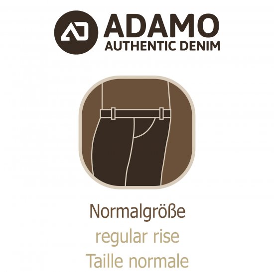 Adamo 5-Pocket Regular Rise Jeans Medium Blue - Jeans & pantaloni - Jeans & Pantaloni Uomo Taglie Forti