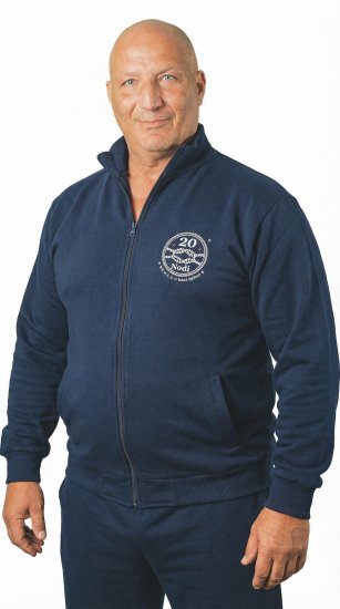 20 Nodi Grecale Gym Jacket Navy - Felpe & felpe con cappuccio - Felpe & Felpe con Cappuccio Uomo Taglie Forti