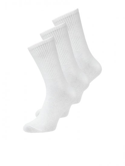 Jack & Jones Charles Calzini da tennis Bianco confezione da 3 - Intimo & costumi da bagno - Intimo Taglie Forti Uomo
