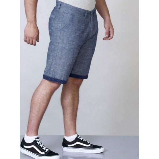 D555 Cliff Shorts Navy - Shorts - Pantaloncini Uomo Taglie Forti