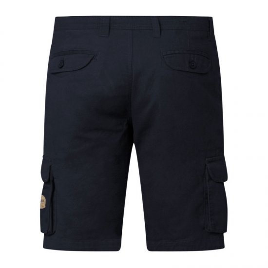 D555 Larry Cargo Shorts Navy - Shorts - Pantaloncini Uomo Taglie Forti