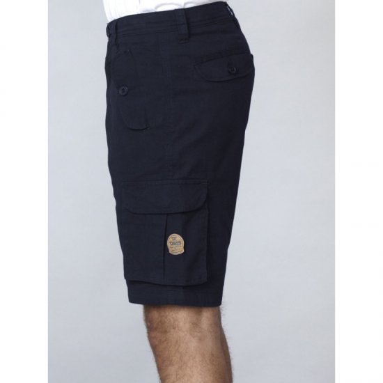 D555 Larry Cargo Shorts Navy - Shorts - Pantaloncini Uomo Taglie Forti