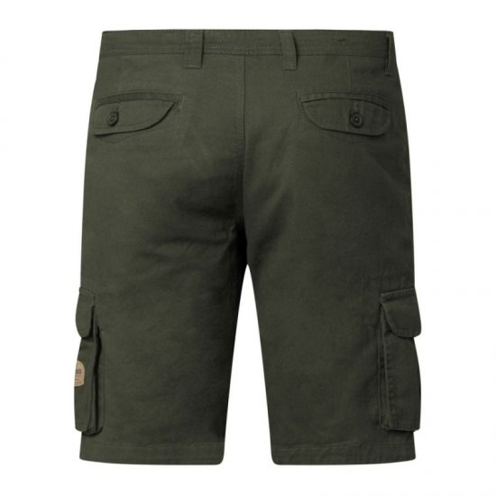 D555 Larry Cargo Shorts Khaki - Shorts - Pantaloncini Uomo Taglie Forti