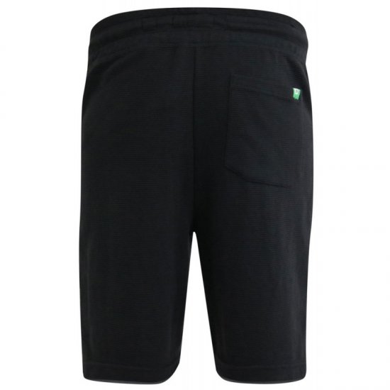 D555 Jackie Ribbed Jersey Shorts Black - Pantaloni & pantaloncini tuta - Pantaloni Tuta Uomo Taglie Forti