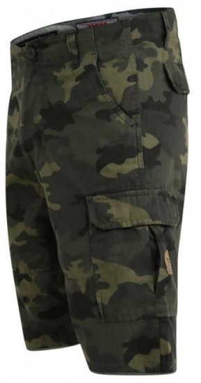 D555 Marty Camo Shorts Green - Shorts - Pantaloncini Uomo Taglie Forti