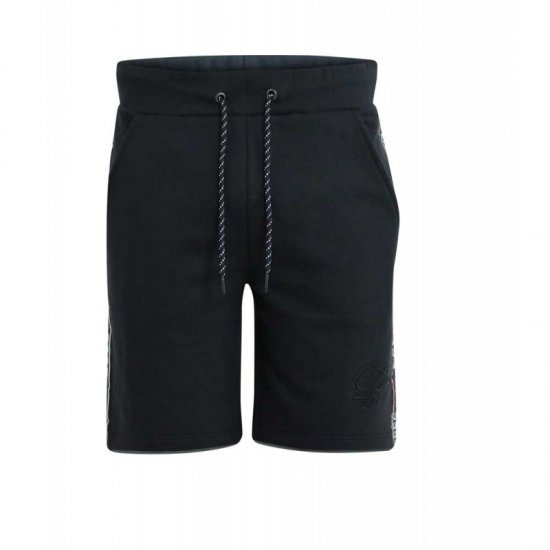 D555 Burlington Couture Jersey Shorts Black - Pantaloni & pantaloncini tuta - Pantaloni Tuta Uomo Taglie Forti