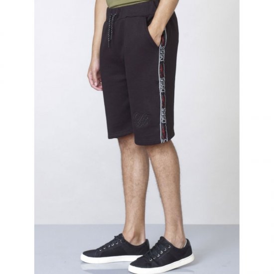 D555 Burlington Couture Jersey Shorts Black - Pantaloni & pantaloncini tuta - Pantaloni Tuta Uomo Taglie Forti