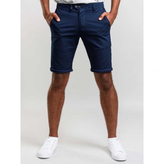 D555 Lopez Stretch Shorts Navy - Shorts - Pantaloncini Uomo Taglie Forti