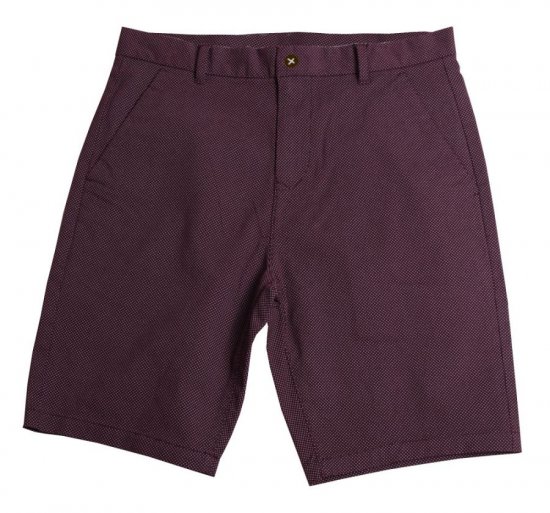 D555 Bandit Ao Micro Print Stretch Chino Shorts - Shorts - Pantaloncini Uomo Taglie Forti