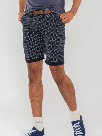 D555 Magna AO Print Stretch Chino Shorts - Shorts - Pantaloncini Uomo Taglie Forti