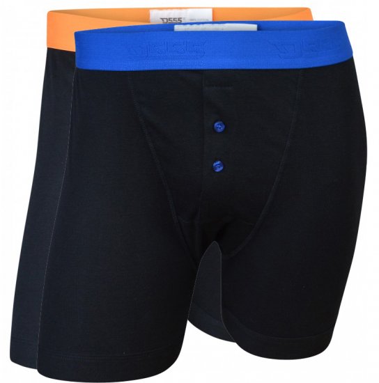 D555 Ranger Boxershorts Black 2-pack - Intimo & costumi da bagno - Intimo Taglie Forti Uomo