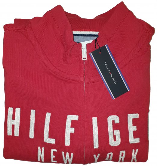 Tommy Hilfiger Kent Zip Thru Sweatshirt Red - La folle offerta di aprile di Motley - 