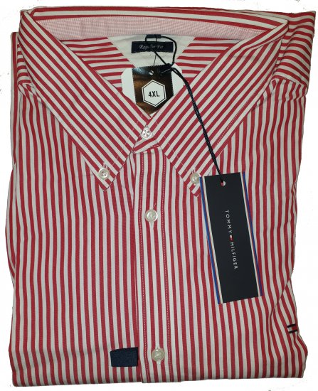 Tommy Hilfiger North Stripe Long Sleeve Shirt Red - La folle offerta di aprile di Motley - 