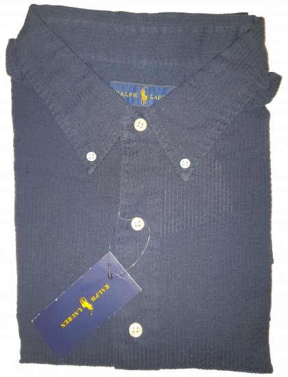 Polo Ralph Lauren TC7I Navy Short Sleeve Shirt - La folle offerta di aprile di Motley - 