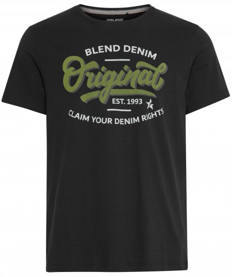 Blend 4568 T-Shirt Black - Magliette - Magliette Uomo Taglie Forti