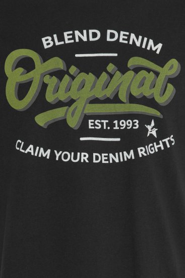 Blend 4568 T-Shirt Black - Magliette - Magliette Uomo Taglie Forti