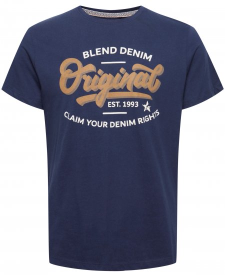 Blend 4568 T-Shirt Dress Blues - Magliette - Magliette Uomo Taglie Forti