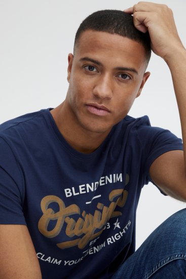 Blend 4568 T-Shirt Dress Blues - Magliette - Magliette Uomo Taglie Forti