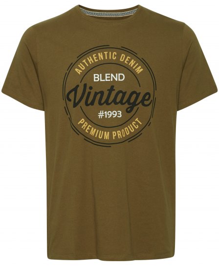 Blend 4811 T-Shirt Military Olive - Magliette - Magliette Uomo Taglie Forti