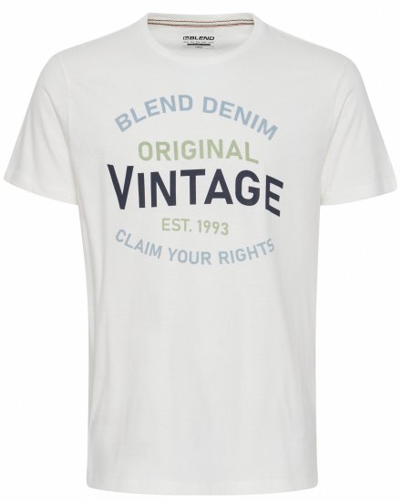 Blend 5018 T-Shirt white - Magliette - Magliette Uomo Taglie Forti