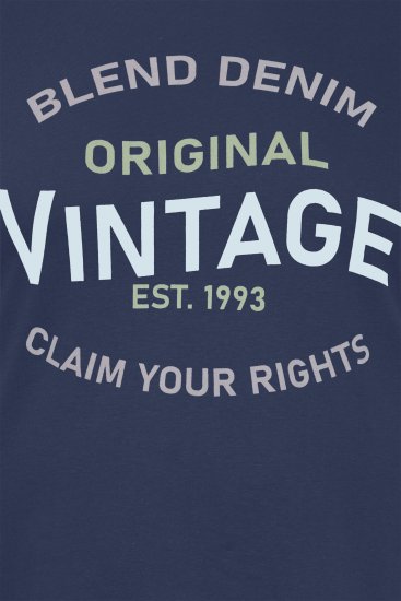 Blend 5018 T-Shirt Navy - Magliette - Magliette Uomo Taglie Forti