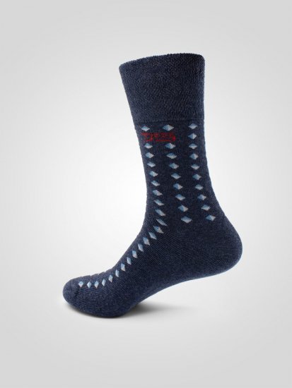 D555 Harold 3 Extra Wide Comfort Fit Socks 3-pack Navy/Denim - Intimo & costumi da bagno - Intimo Taglie Forti Uomo