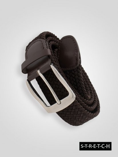 D555 Malcolm Braided Belt Brown - Cinture - Cintura Uomo Taglie Forti