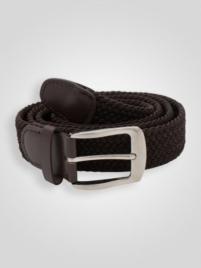 D555 Malcolm Braided Belt Brown - Cinture - Cintura Uomo Taglie Forti