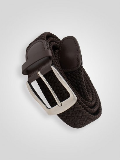 D555 Malcolm Braided Belt Brown - Cinture - Cintura Uomo Taglie Forti