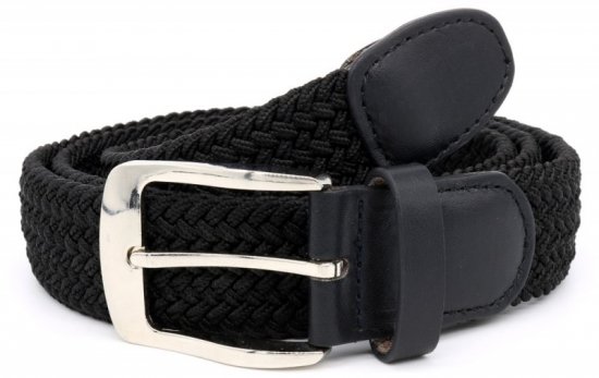D555 Simon Braided Belt Black - Cinture - Cintura Uomo Taglie Forti