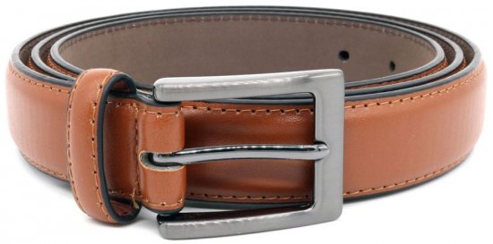 D555 Anthony Leather Belt Brown, 2,7cm - Cinture - Cintura Uomo Taglie Forti