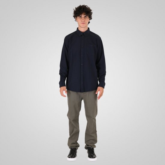Double Outfitters GS-5225 Camicia Oxford Blu navy - Camicie - Camicie Taglie Forti Uomo
