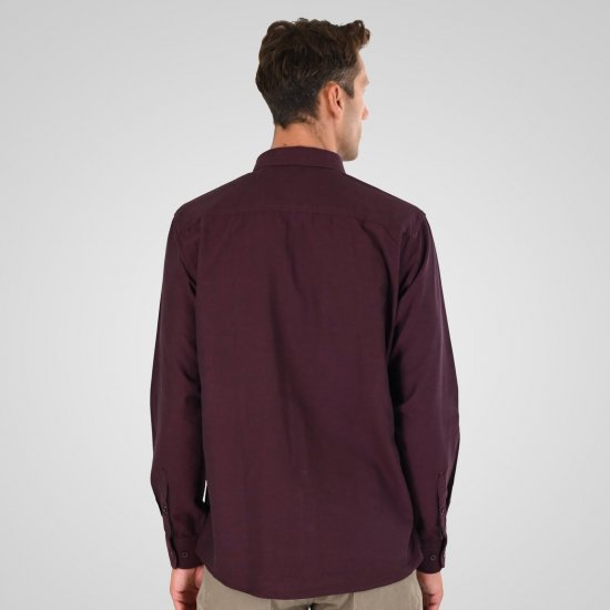 Double Outfitters GS-5225 Camicia Oxford Bordeaux - Camicie - Camicie Taglie Forti Uomo
