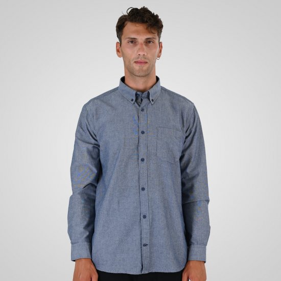 Double Outfitters GS-5225 Camicia Oxford Azzurro - Camicie - Camicie Taglie Forti Uomo