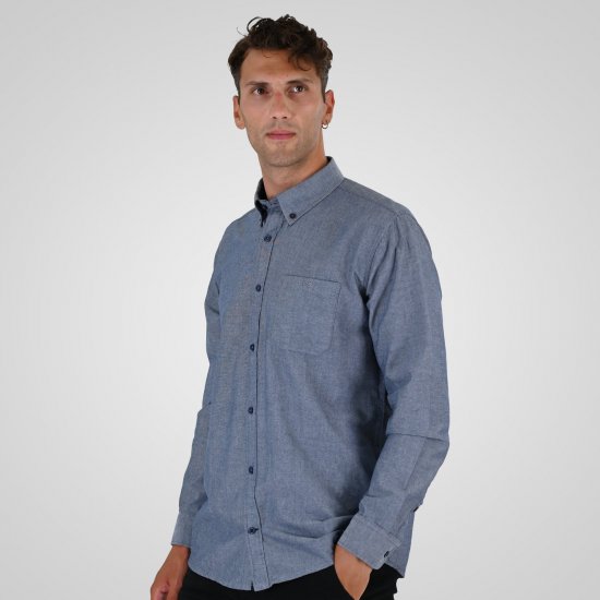 Double Outfitters GS-5225 Camicia Oxford Azzurro - Camicie - Camicie Taglie Forti Uomo