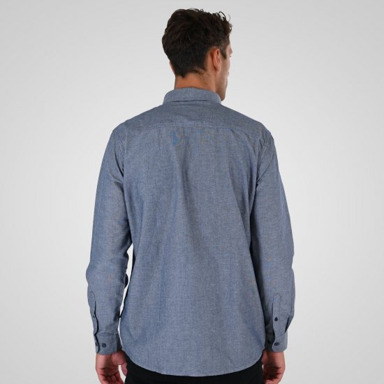 Double Outfitters GS-5225 Camicia Oxford Azzurro - Camicie - Camicie Taglie Forti Uomo
