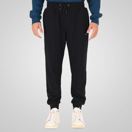Double Outfitters MPAN-6057 Pantaloni della tuta Nero - Pantaloni & pantaloncini tuta - Pantaloni Tuta Uomo Taglie Forti