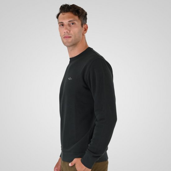 Double Outfitters MTOP-1141 Felpa Verde scuro - Felpe & felpe con cappuccio - Felpe & Felpe con Cappuccio Uomo Taglie Forti