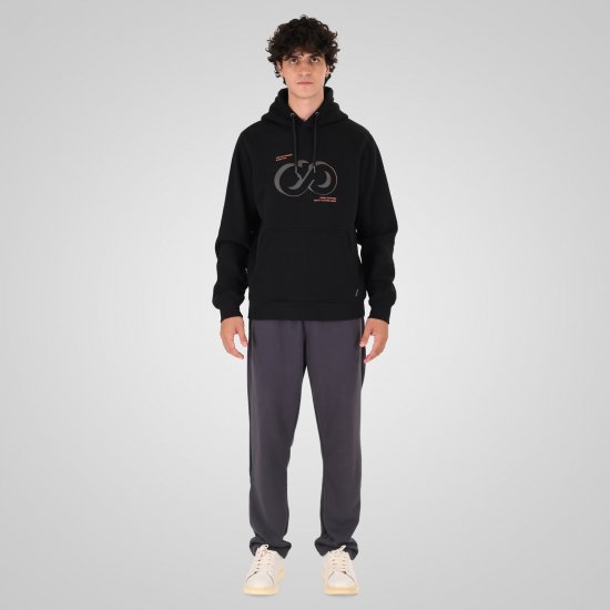 Double Outfitters MTOP-1146 Felpa con cappuccio Nero - Felpe & felpe con cappuccio - Felpe & Felpe con Cappuccio Uomo Taglie Forti