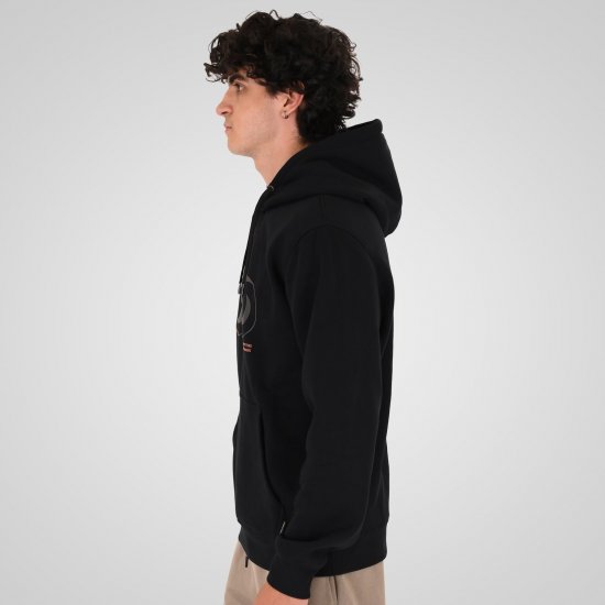 Double Outfitters MTOP-1146 Felpa con cappuccio Nero - Felpe & felpe con cappuccio - Felpe & Felpe con Cappuccio Uomo Taglie Forti