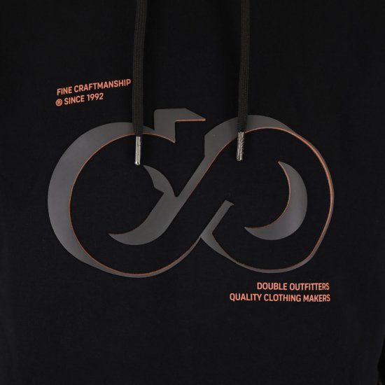 Double Outfitters MTOP-1146 Felpa con cappuccio Nero - Felpe & felpe con cappuccio - Felpe & Felpe con Cappuccio Uomo Taglie Forti